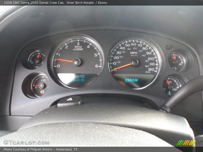 Silver Birch Metallic / Ebony 2008 GMC Sierra 1500 Denali Crew Cab