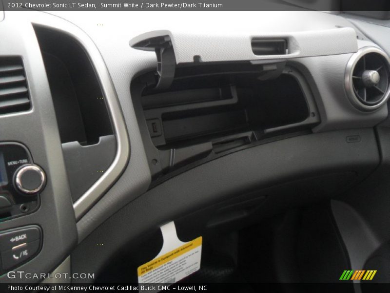 Summit White / Dark Pewter/Dark Titanium 2012 Chevrolet Sonic LT Sedan
