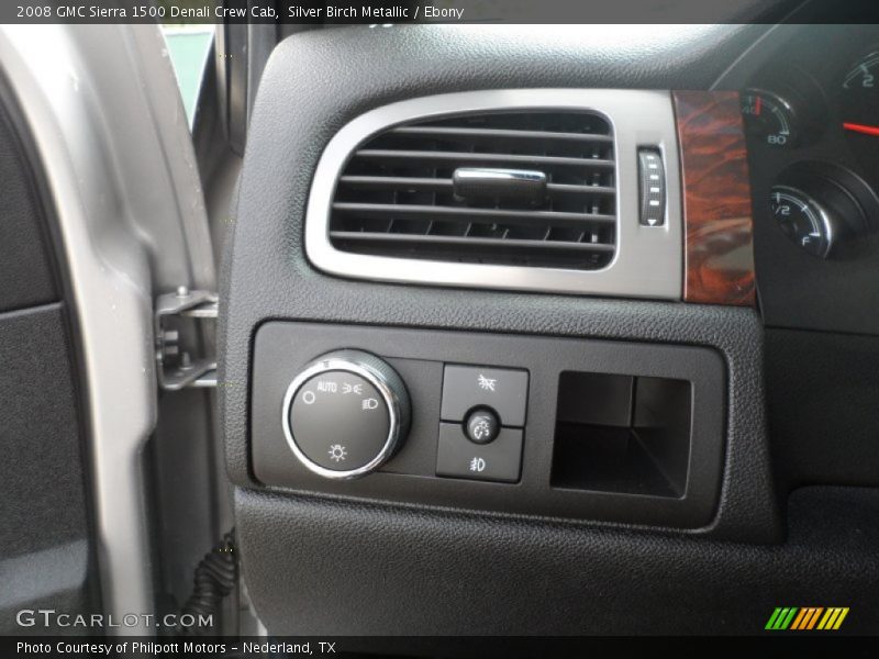 Silver Birch Metallic / Ebony 2008 GMC Sierra 1500 Denali Crew Cab