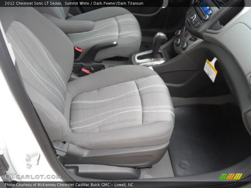 Summit White / Dark Pewter/Dark Titanium 2012 Chevrolet Sonic LT Sedan