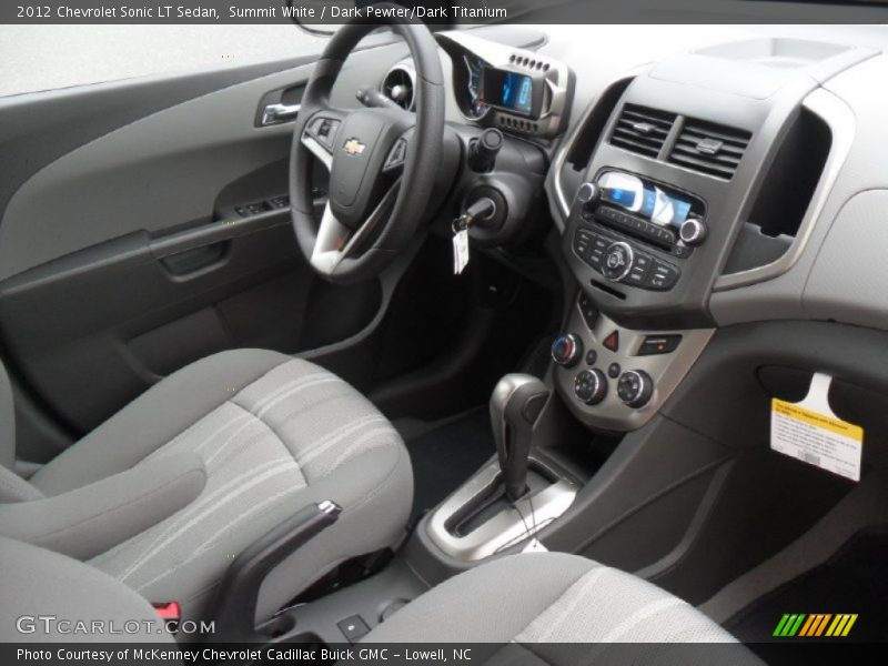 Summit White / Dark Pewter/Dark Titanium 2012 Chevrolet Sonic LT Sedan