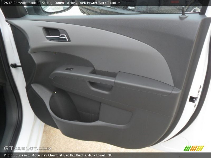 Summit White / Dark Pewter/Dark Titanium 2012 Chevrolet Sonic LT Sedan