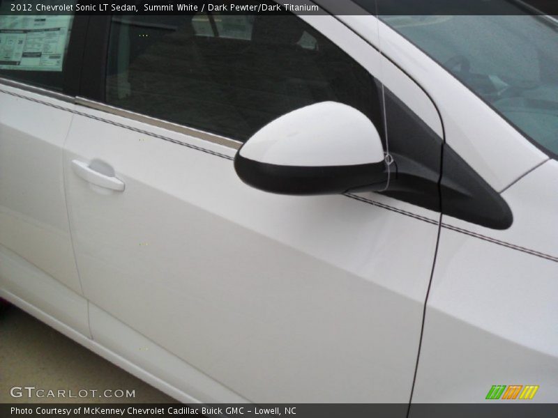 Summit White / Dark Pewter/Dark Titanium 2012 Chevrolet Sonic LT Sedan