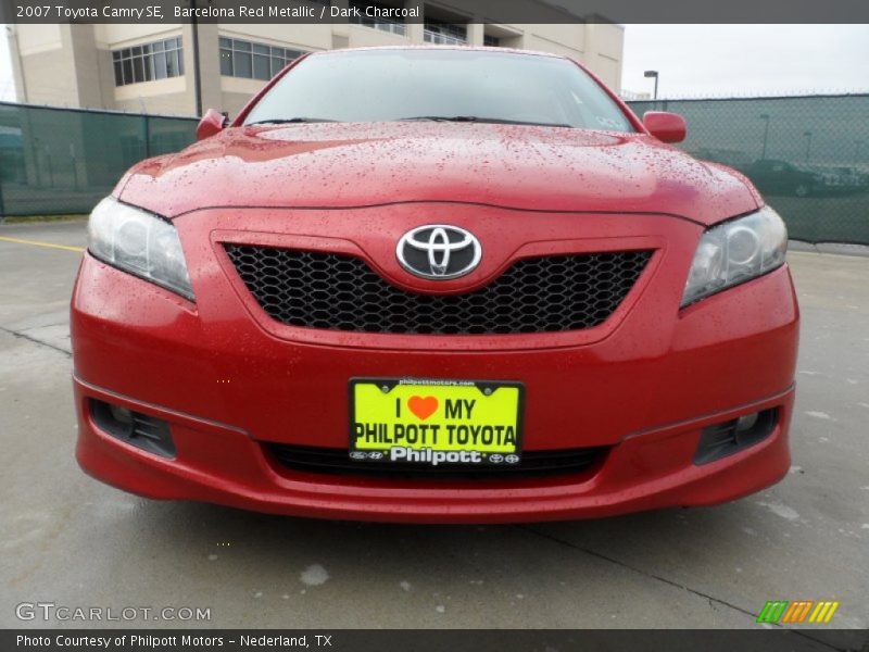 Barcelona Red Metallic / Dark Charcoal 2007 Toyota Camry SE