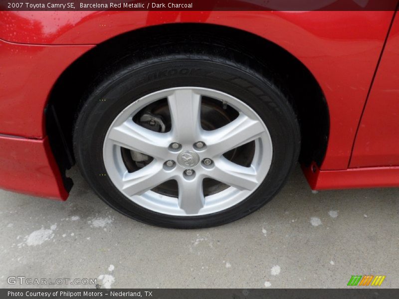 Barcelona Red Metallic / Dark Charcoal 2007 Toyota Camry SE