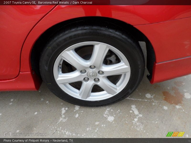 Barcelona Red Metallic / Dark Charcoal 2007 Toyota Camry SE
