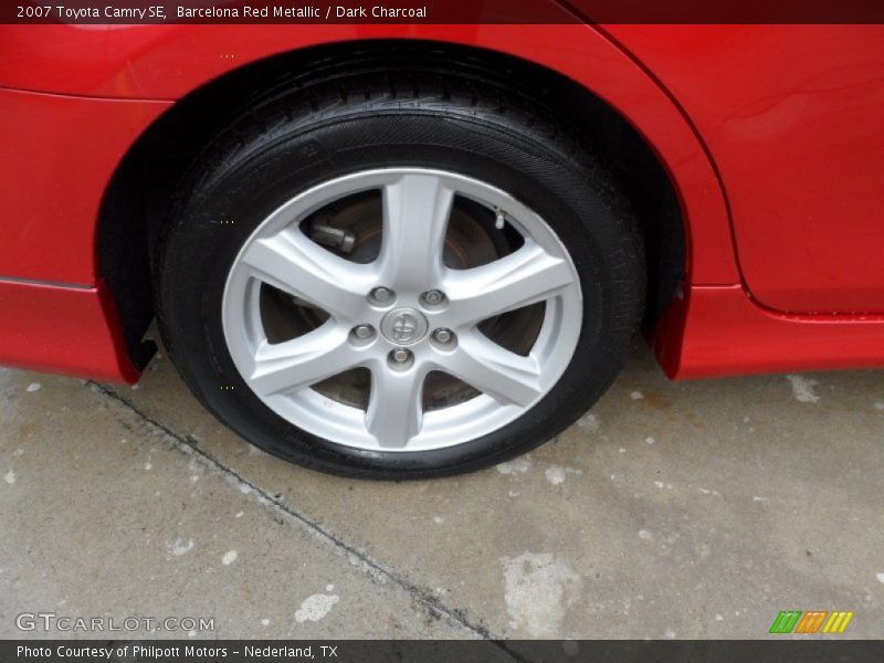 Barcelona Red Metallic / Dark Charcoal 2007 Toyota Camry SE