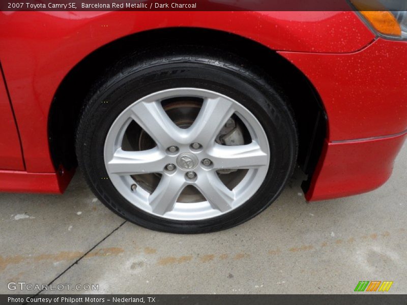 Barcelona Red Metallic / Dark Charcoal 2007 Toyota Camry SE