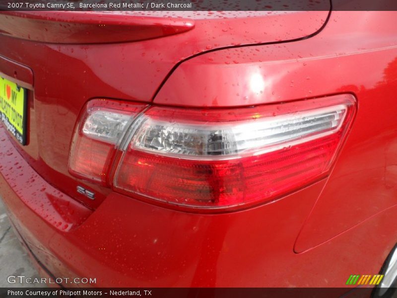 Barcelona Red Metallic / Dark Charcoal 2007 Toyota Camry SE