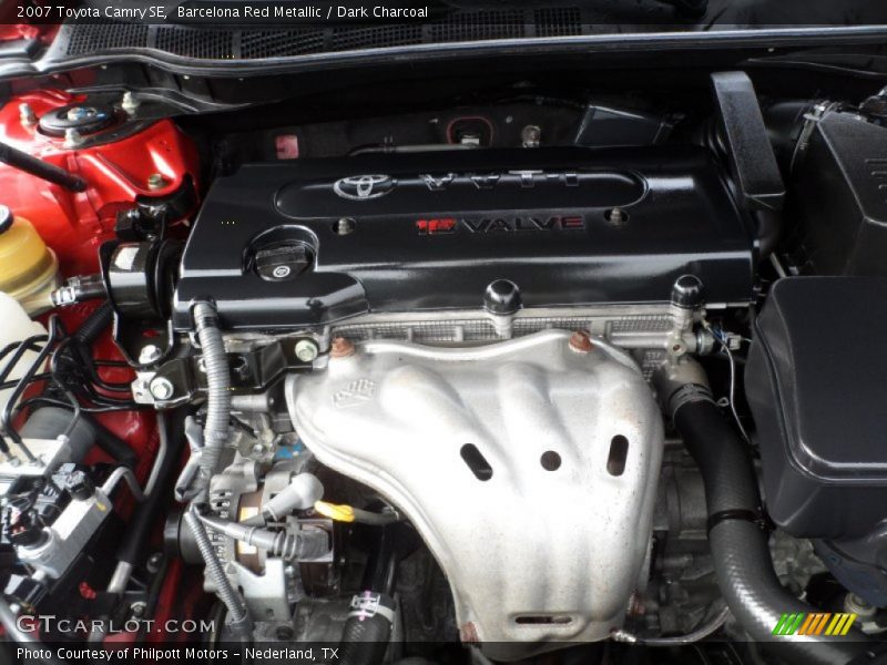 Barcelona Red Metallic / Dark Charcoal 2007 Toyota Camry SE