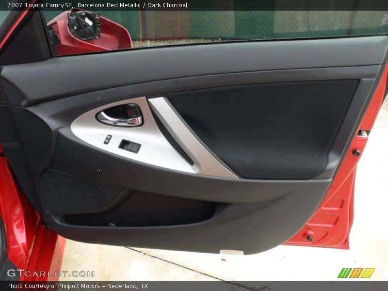 Barcelona Red Metallic / Dark Charcoal 2007 Toyota Camry SE