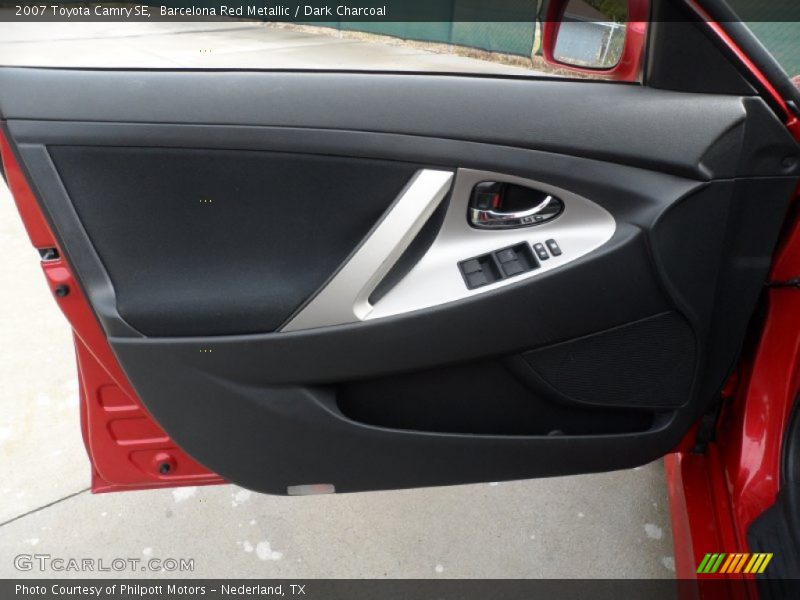 Barcelona Red Metallic / Dark Charcoal 2007 Toyota Camry SE