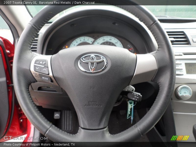 Barcelona Red Metallic / Dark Charcoal 2007 Toyota Camry SE