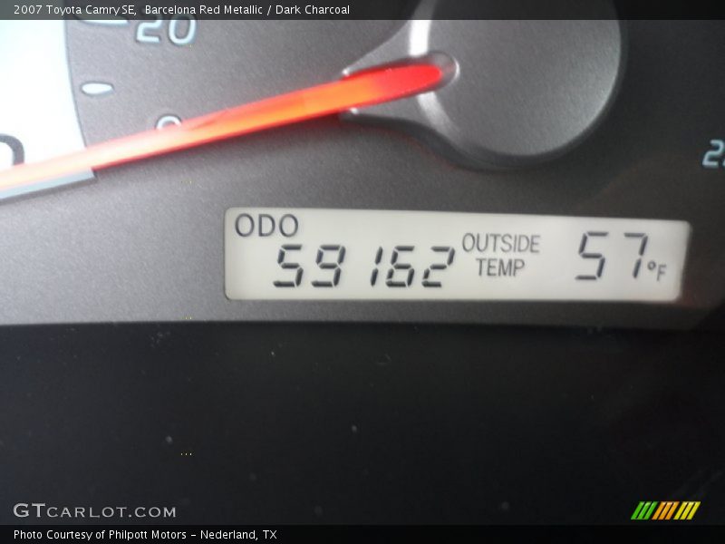 Barcelona Red Metallic / Dark Charcoal 2007 Toyota Camry SE