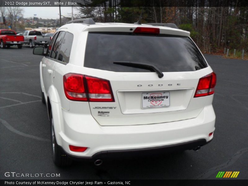 White / Black 2012 Dodge Journey SXT