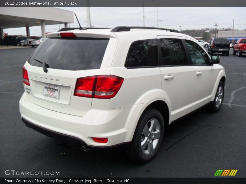White / Black 2012 Dodge Journey SXT