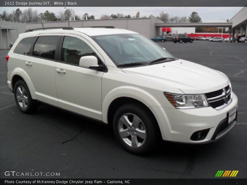 White / Black 2012 Dodge Journey SXT