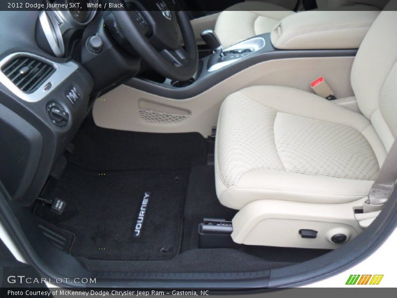 White / Black 2012 Dodge Journey SXT