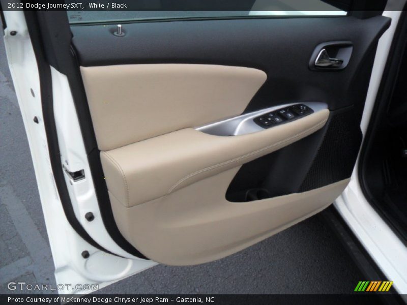 White / Black 2012 Dodge Journey SXT