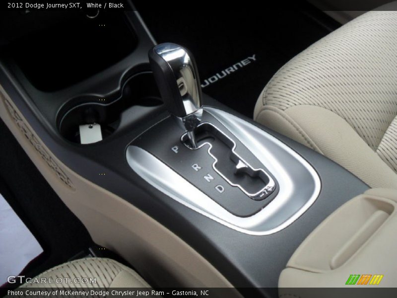 White / Black 2012 Dodge Journey SXT