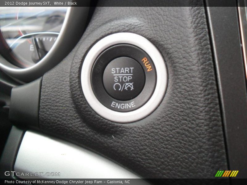 White / Black 2012 Dodge Journey SXT