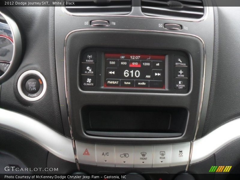 White / Black 2012 Dodge Journey SXT