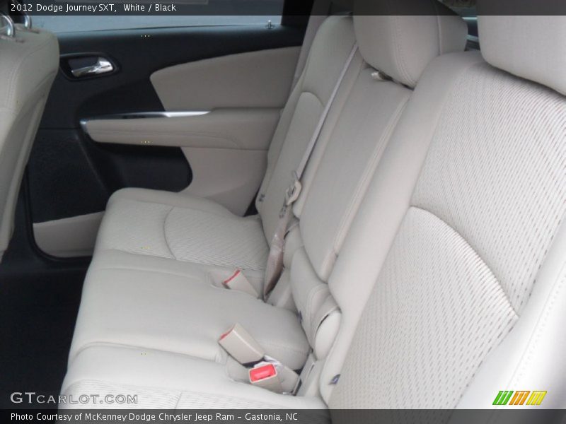 White / Black 2012 Dodge Journey SXT