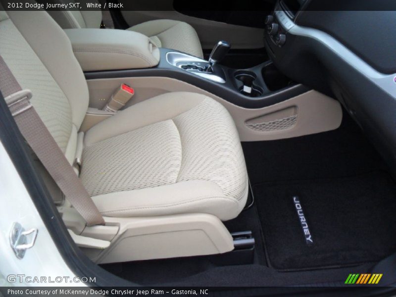 White / Black 2012 Dodge Journey SXT