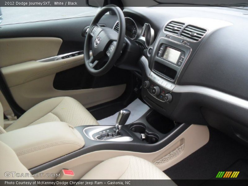 White / Black 2012 Dodge Journey SXT