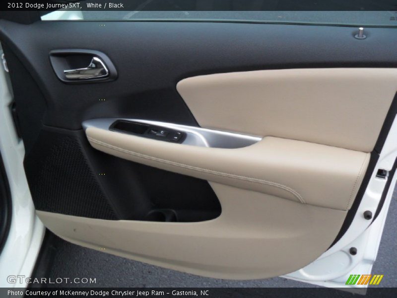 White / Black 2012 Dodge Journey SXT