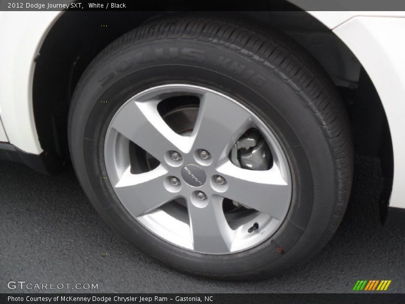 White / Black 2012 Dodge Journey SXT
