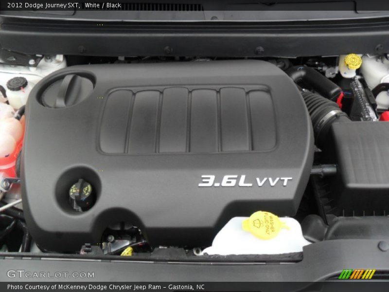 White / Black 2012 Dodge Journey SXT