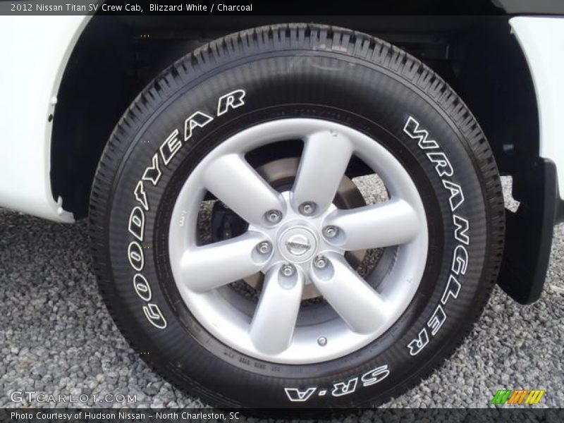 Blizzard White / Charcoal 2012 Nissan Titan SV Crew Cab