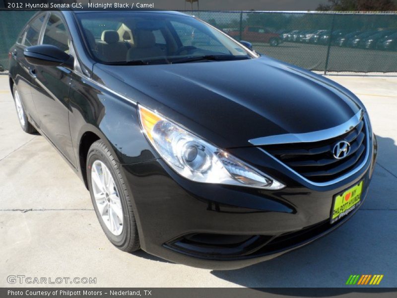 Midnight Black / Camel 2012 Hyundai Sonata GLS