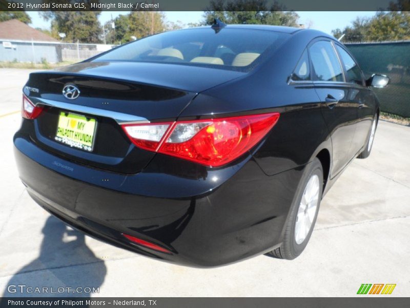 Midnight Black / Camel 2012 Hyundai Sonata GLS