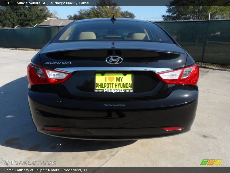 Midnight Black / Camel 2012 Hyundai Sonata GLS