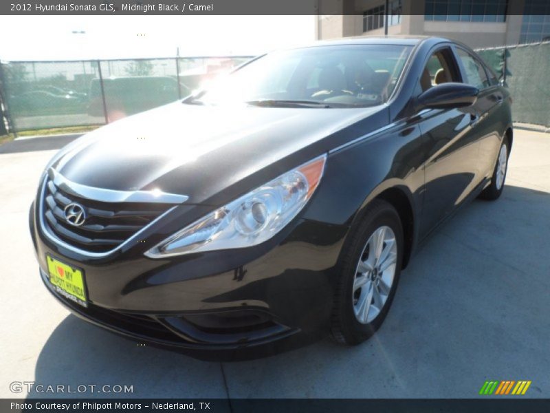 Midnight Black / Camel 2012 Hyundai Sonata GLS