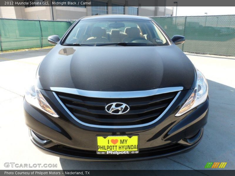 Midnight Black / Camel 2012 Hyundai Sonata GLS