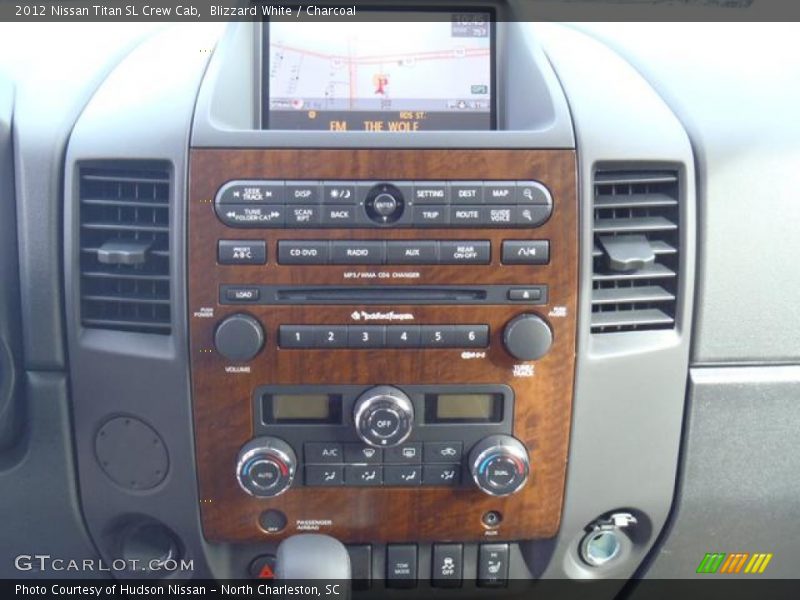 Blizzard White / Charcoal 2012 Nissan Titan SL Crew Cab