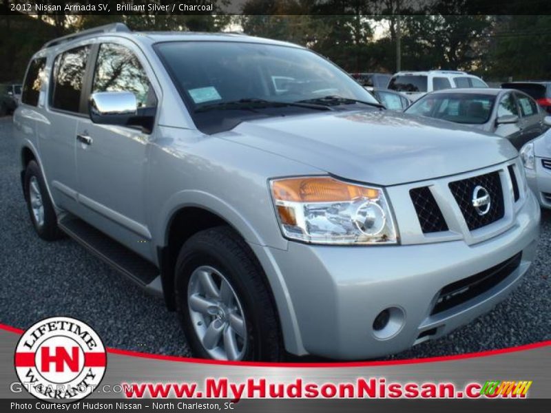 Brilliant Silver / Charcoal 2012 Nissan Armada SV