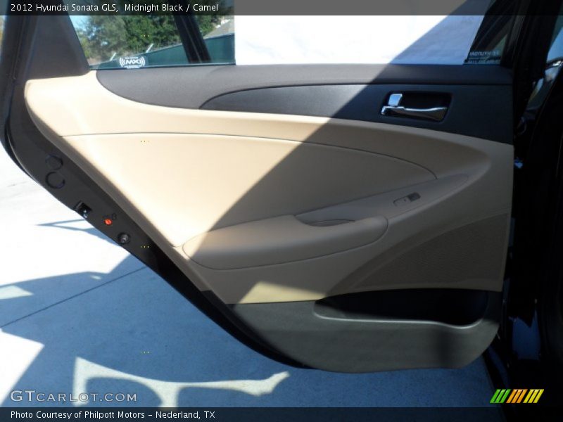 Midnight Black / Camel 2012 Hyundai Sonata GLS