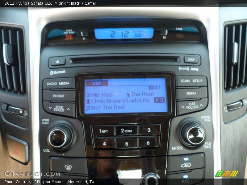 Midnight Black / Camel 2012 Hyundai Sonata GLS