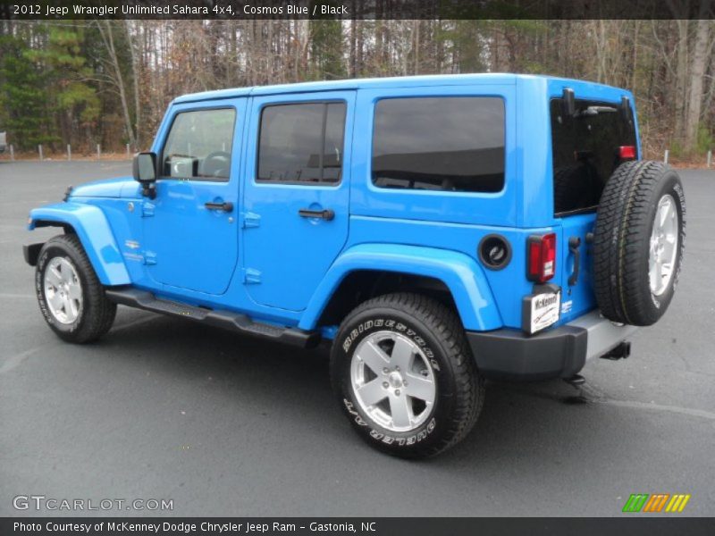 Cosmos Blue / Black 2012 Jeep Wrangler Unlimited Sahara 4x4