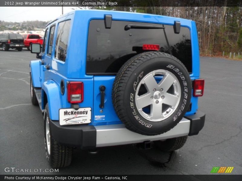 Cosmos Blue / Black 2012 Jeep Wrangler Unlimited Sahara 4x4