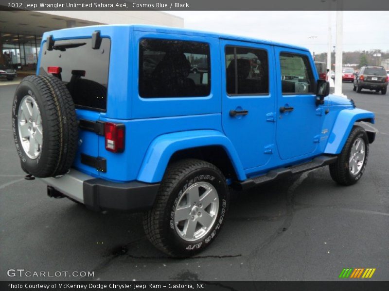 Cosmos Blue / Black 2012 Jeep Wrangler Unlimited Sahara 4x4