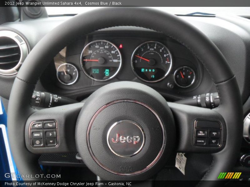 Cosmos Blue / Black 2012 Jeep Wrangler Unlimited Sahara 4x4