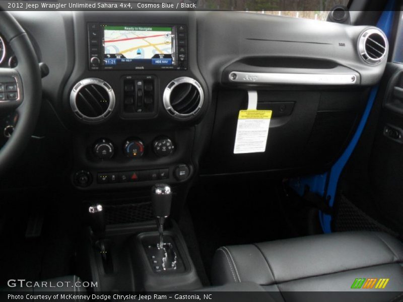 Cosmos Blue / Black 2012 Jeep Wrangler Unlimited Sahara 4x4