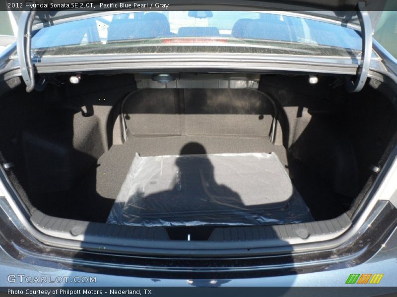 Pacific Blue Pearl / Gray 2012 Hyundai Sonata SE 2.0T