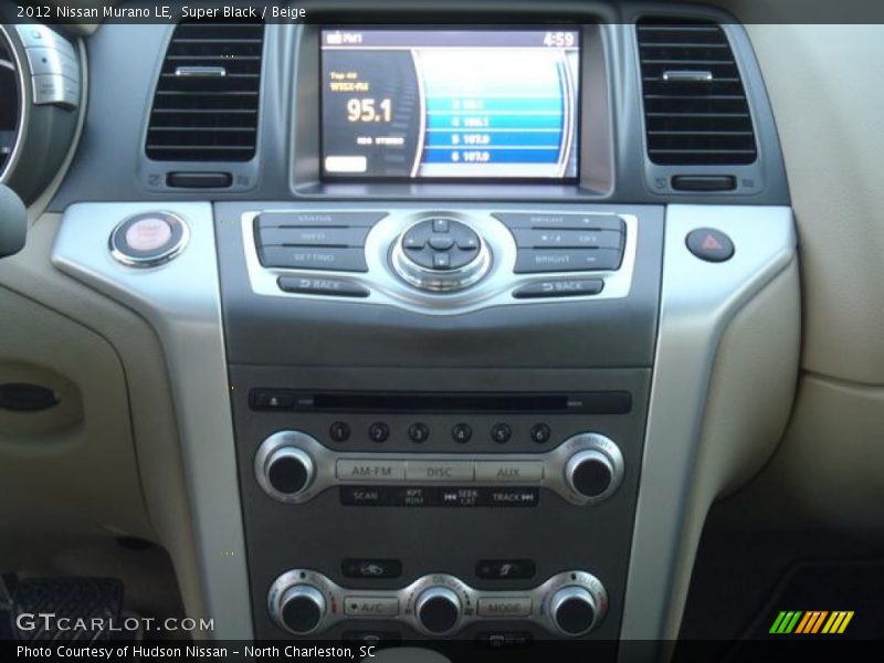 Super Black / Beige 2012 Nissan Murano LE
