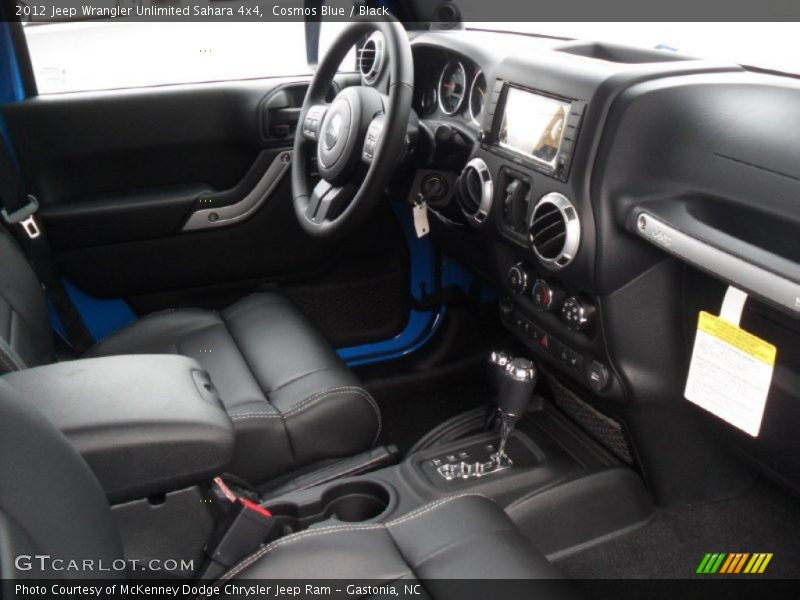 Cosmos Blue / Black 2012 Jeep Wrangler Unlimited Sahara 4x4